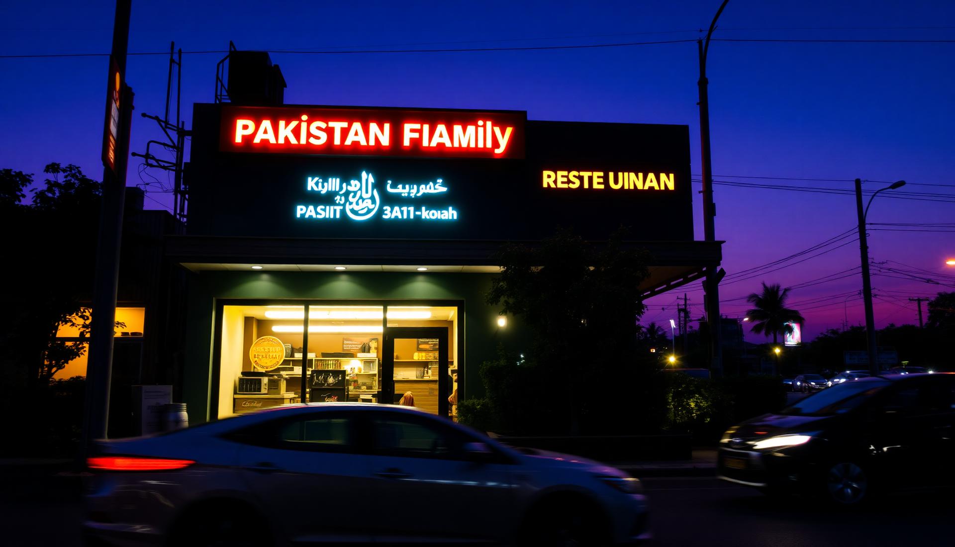 Zaikah exterior at dusk
